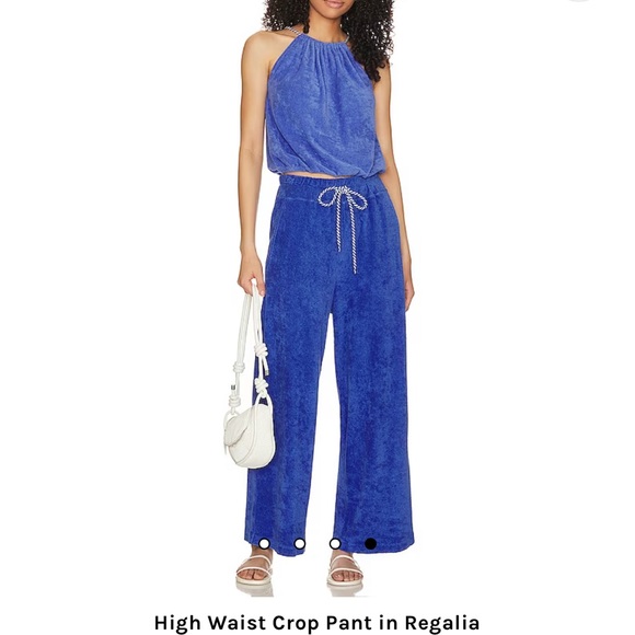 NWT Sundry terry pants and ombré tank, regalia blue, size XL - Picture 3 of 4